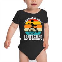 Amputee Humor Wheelchair Handicap 70s Retro Baby Bodysuit | Artistshot