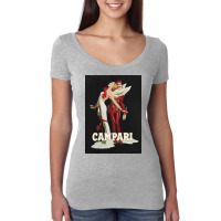 Vintage Campari Italian Bitters Aperitif Angel And Devil Rb Women's Triblend Scoop T-shirt | Artistshot