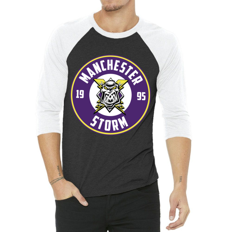 Manchester Storm 3/4 Sleeve Shirt | Artistshot