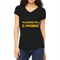 Washington C-words Women's V-neck T-shirt | Artistshot