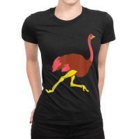 Ostrich - African Bird Africa Animal Zoology Nature Ladies Fitted T-shirt | Artistshot