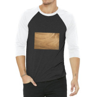 Natural Tabla De Maderas Textura 18 3/4 Sleeve Shirt | Artistshot