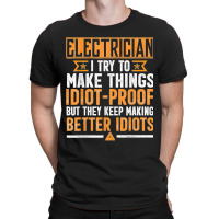 Funny Electrician Art Men Dad Lineman Electronics Engineers T-shirt | Artistshot