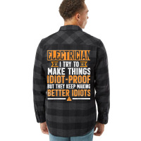 Funny Electrician Art Men Dad Lineman Electronics Engineers Flannel Shirt | Artistshot