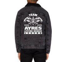 Team Ayres Lifetime Member Gifts Premium Unisex Sherpa-lined Denim Jacket | Artistshot