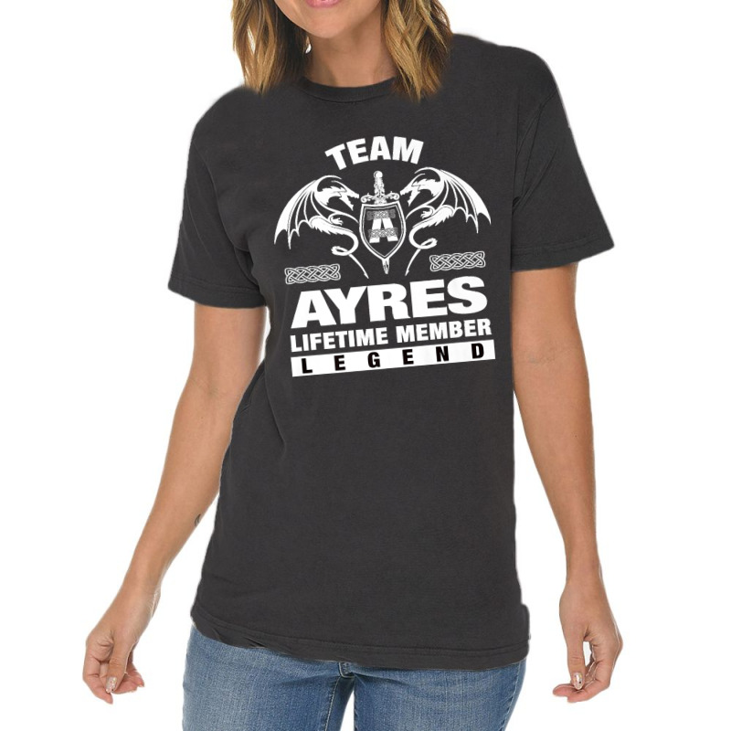 Team Ayres Lifetime Member Gifts Premium Vintage T-Shirt by JilmarM.Perez | Artistshot