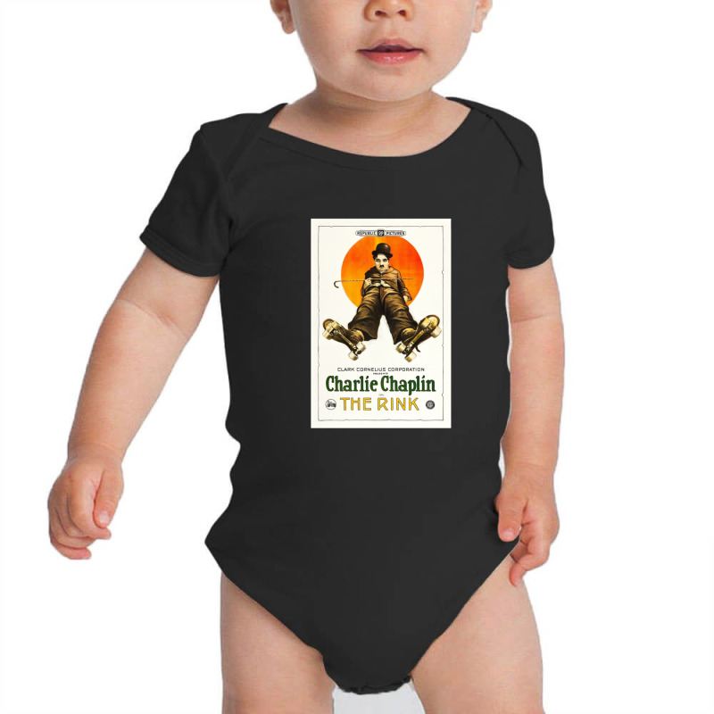 Vintage Hollywood Nostalgia The Rink Charlie Chaplin Film Movie Advert Baby Bodysuit by AmyJeanKemmer | Artistshot