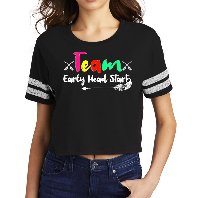 Team Early Head Start Back To School Funny Teacher Adults Scorecard Crop Tee by JilmarM.Perez | Artistshot