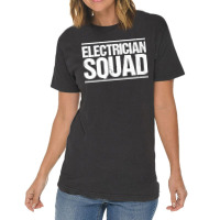 Electrician Squad Electrician Premium Vintage T-shirt | Artistshot