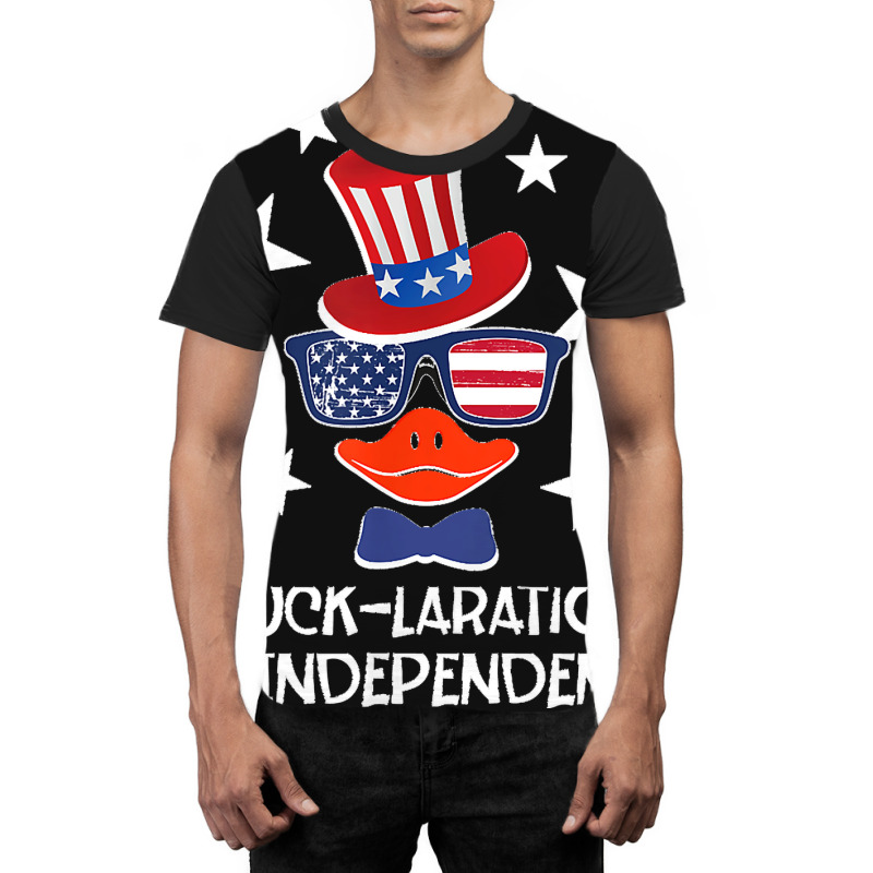 Funny Duck Lover 4th Of July Patriotic Pun Tops Men Kids Boy Graphic T-shirt | Artistshot