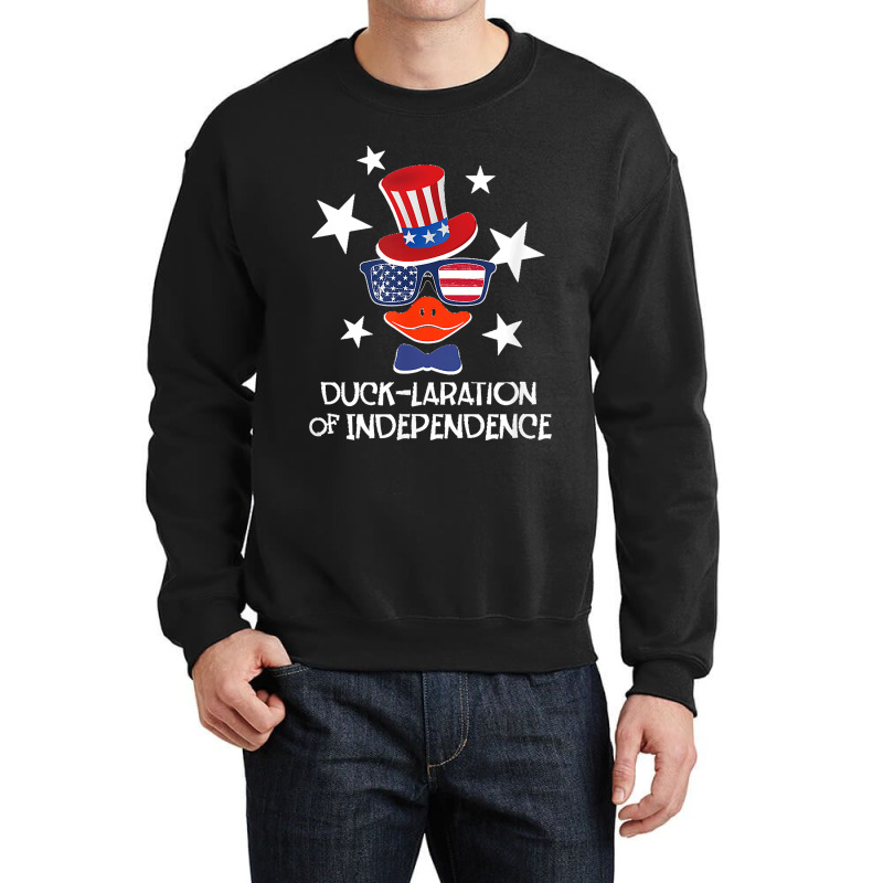 Funny Duck Lover 4th Of July Patriotic Pun Tops Men Kids Boy Crewneck Sweatshirt | Artistshot