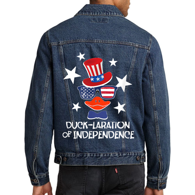 Funny Duck Lover 4th Of July Patriotic Pun Tops Men Kids Boy Men Denim Jacket | Artistshot