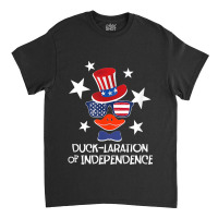 Funny Duck Lover 4th Of July Patriotic Pun Tops Men Kids Boy Classic T-shirt | Artistshot