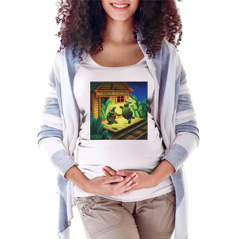 Terrapin Station Maternity Scoop Neck T-shirt by ralphehowa | Artistshot