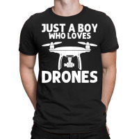 Funny Drone Design For Boys Kids Drone Camera Pilot Lovers Premium T-shirt | Artistshot