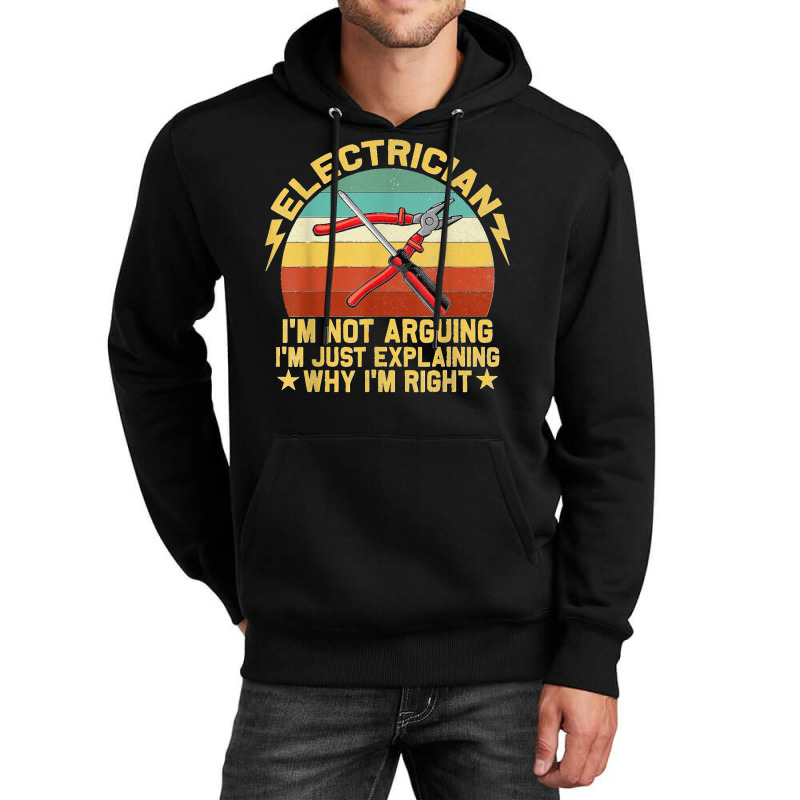 Electrician Sayings Craftsman Crafts Work Gifts Unisex Hoodie | Artistshot