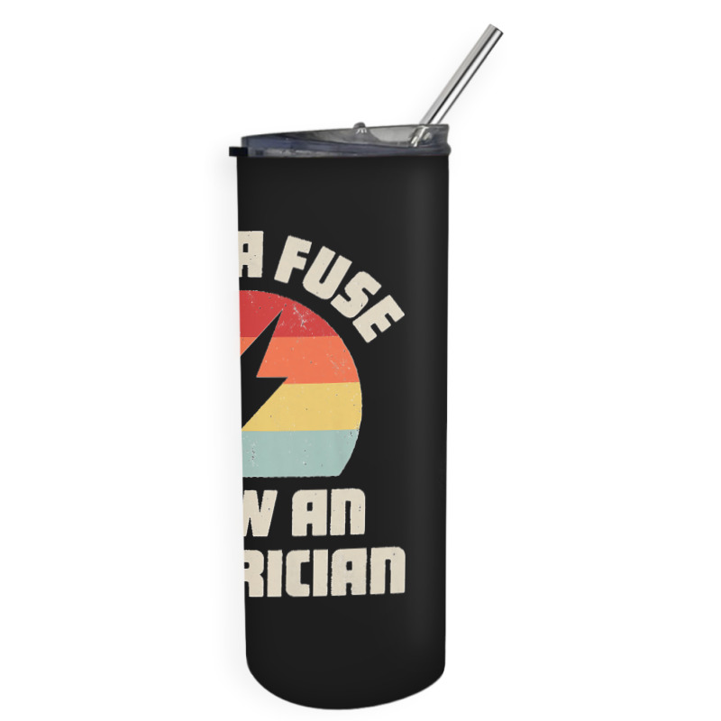 Electrician Save A Fuse Funny Lineman Wireman Retro Vintage Premium Skinny Tumbler | Artistshot