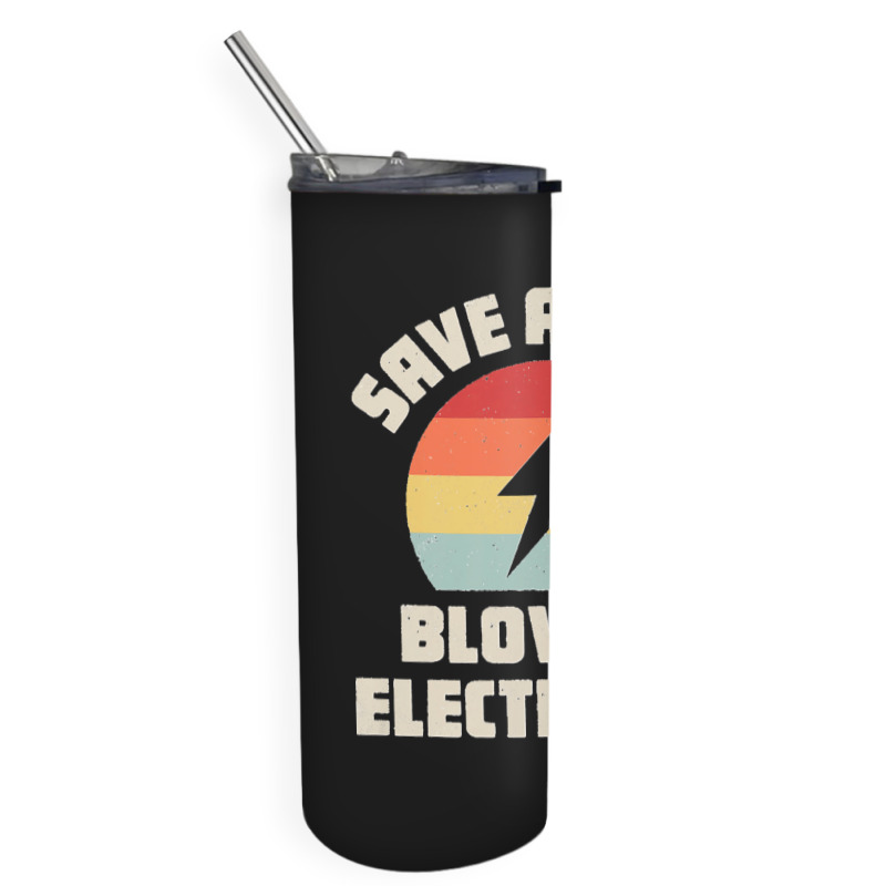 Electrician Save A Fuse Funny Lineman Wireman Retro Vintage Premium Skinny Tumbler | Artistshot