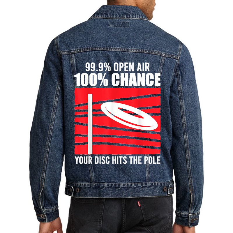 Funny Disc Golf Saying Discgolf Player Men Denim Jacket | Artistshot