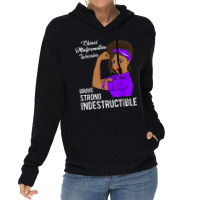 Chiari Malformation Warrior Indestructible Awareness Gift Lightweight Hoodie | Artistshot