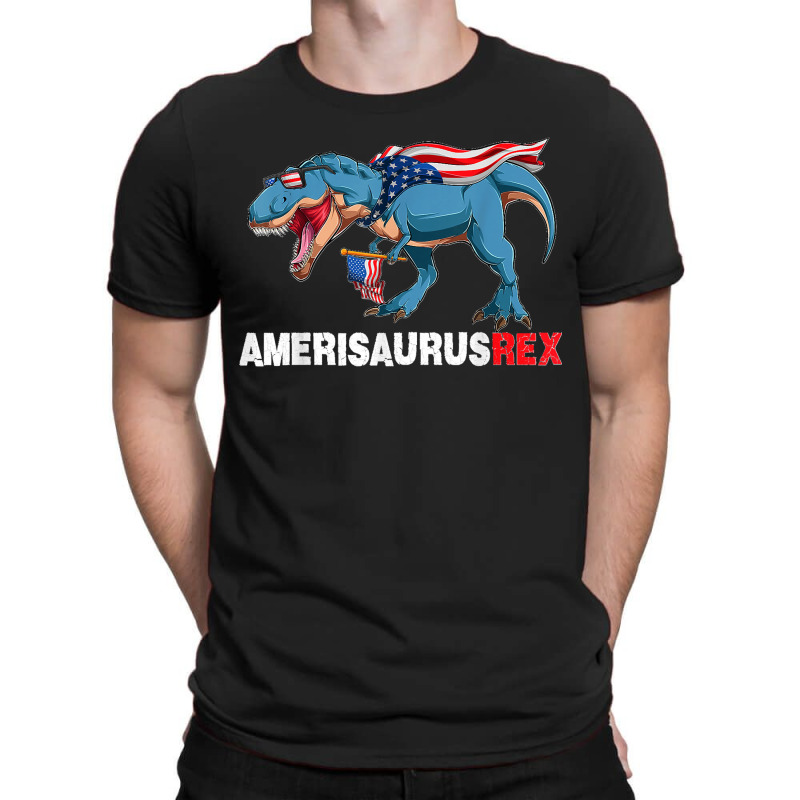 Funny Dinosaur 4th Of July Kids Boys Men Amerisaurus T Rex T-shirt | Artistshot