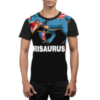 Funny Dinosaur 4th Of July Kids Boys Men Amerisaurus T Rex Graphic T-shirt | Artistshot