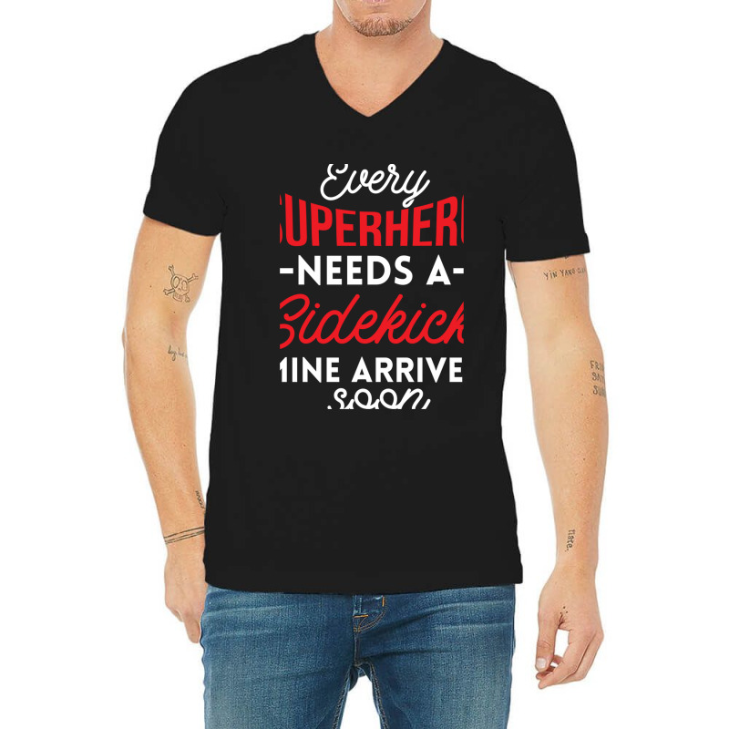 Every Superhero Needs A Sidekick Ba2 V-Neck Tee by AcostaLopezJuan | Artistshot