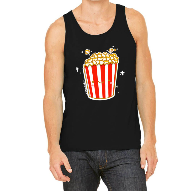 Kawaii Cinema Snacks Salty Sweet Caramel Popcorn Sticker Tank Top by SusanneRestemayer | Artistshot