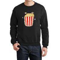 Kawaii Cinema Snacks Salty Sweet Caramel Popcorn Sticker Crewneck Sweatshirt | Artistshot