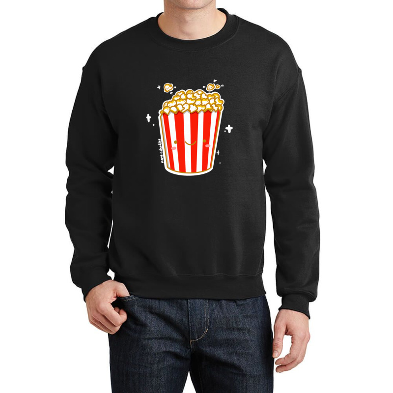 Kawaii Cinema Snacks Salty Sweet Caramel Popcorn Sticker Crewneck Sweatshirt by SusanneRestemayer | Artistshot