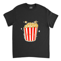 Kawaii Cinema Snacks Salty Sweet Caramel Popcorn Sticker Classic T-shirt | Artistshot