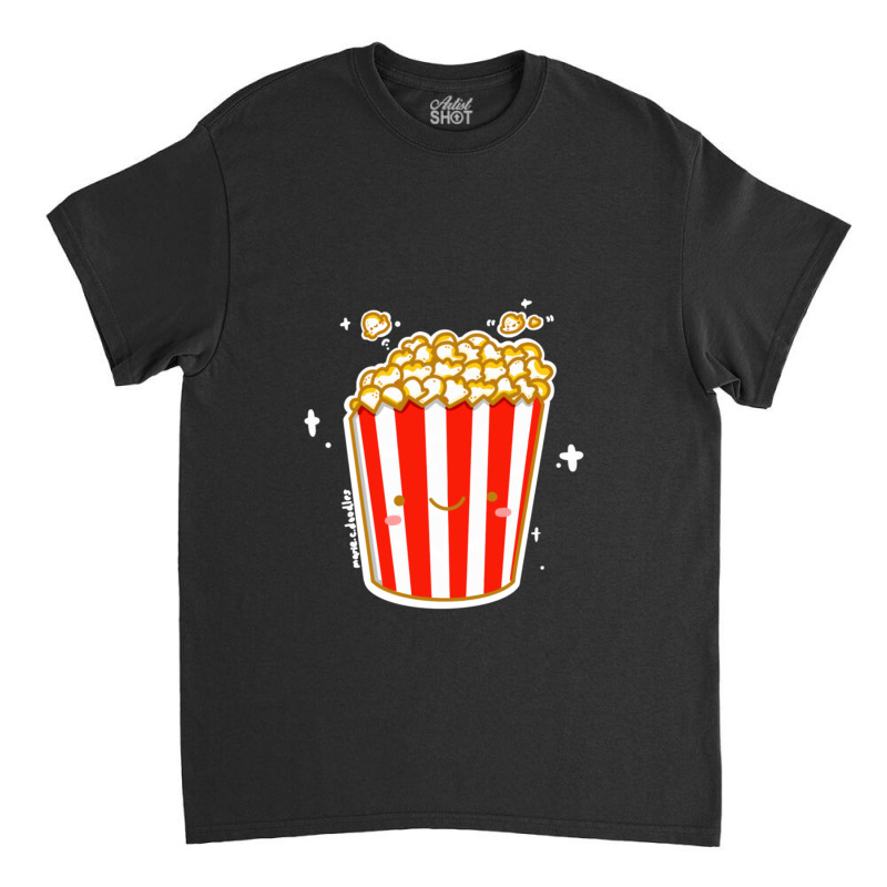 Kawaii Cinema Snacks Salty Sweet Caramel Popcorn Sticker Classic T-shirt by SusanneRestemayer | Artistshot