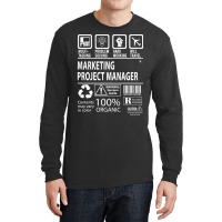 Marketing Project Manager T Shirt - Multitasking Certified Job Gift It Long Sleeve Shirts | Artistshot