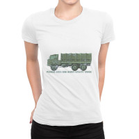 Pegaso 3055 6x6 Heavy Utility Truck   Pegaso 3055 Ladies Fitted T-shirt | Artistshot