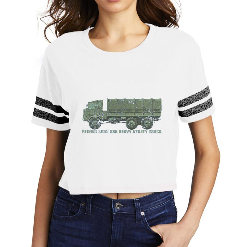 Pegaso 3055 6x6 Heavy Utility Truck   Pegaso 3055 Scorecard Crop Tee by kudaponijengkulit | Artistshot