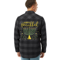 Happy Hanukkah Menorah Jewish Chanukah Festive Holiday T Shirt Flannel Shirt | Artistshot