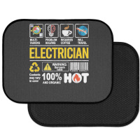 Electrician Multitasking Sarcasm Job Pride Proud Electrician Rear Car Mat | Artistshot