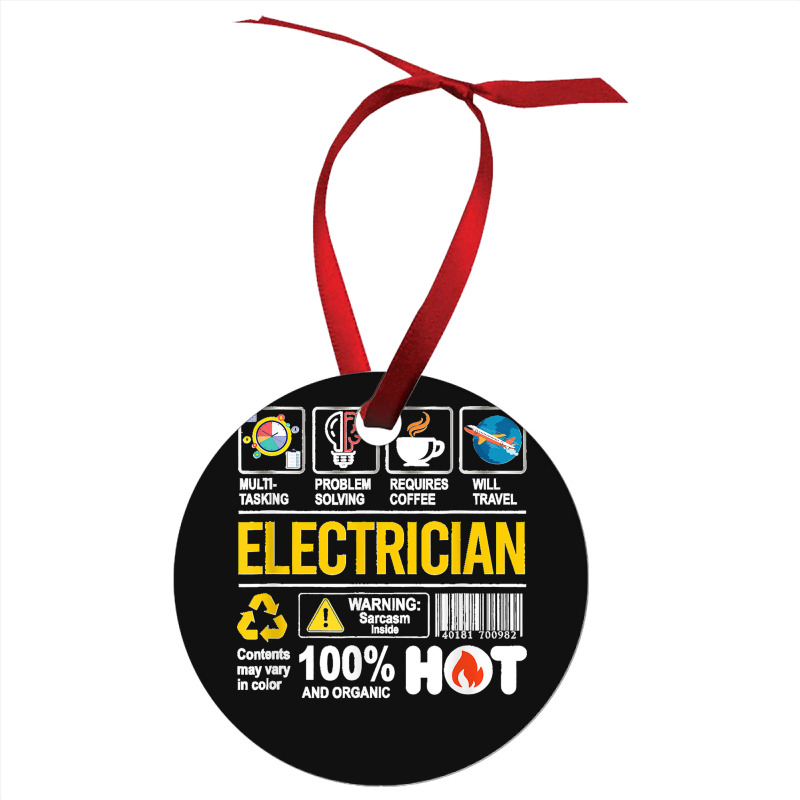 Electrician Multitasking Sarcasm Job Pride Proud Electrician Ornament | Artistshot