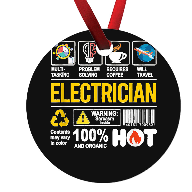 Electrician Multitasking Sarcasm Job Pride Proud Electrician Ornament | Artistshot