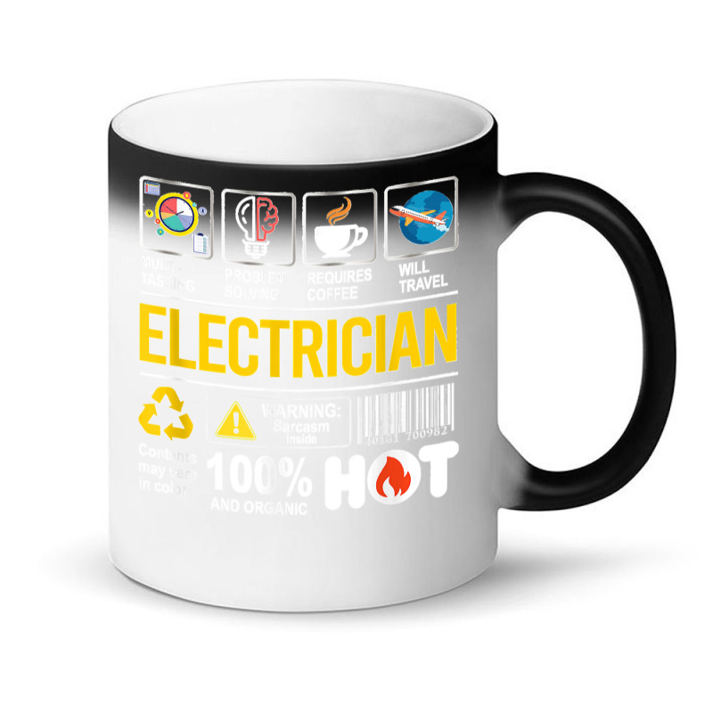 Electrician Multitasking Sarcasm Job Pride Proud Electrician Magic Mug | Artistshot