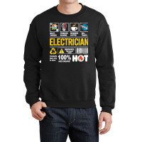 Electrician Multitasking Sarcasm Job Pride Proud Electrician Crewneck Sweatshirt | Artistshot