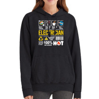 Electrician Multitasking Sarcasm Job Pride Proud Electrician Vintage Hoodie | Artistshot