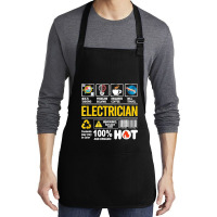 Electrician Multitasking Sarcasm Job Pride Proud Electrician Medium-length Apron | Artistshot