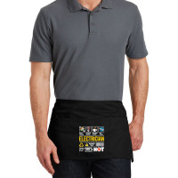 Electrician Multitasking Sarcasm Job Pride Proud Electrician Waist Apron | Artistshot