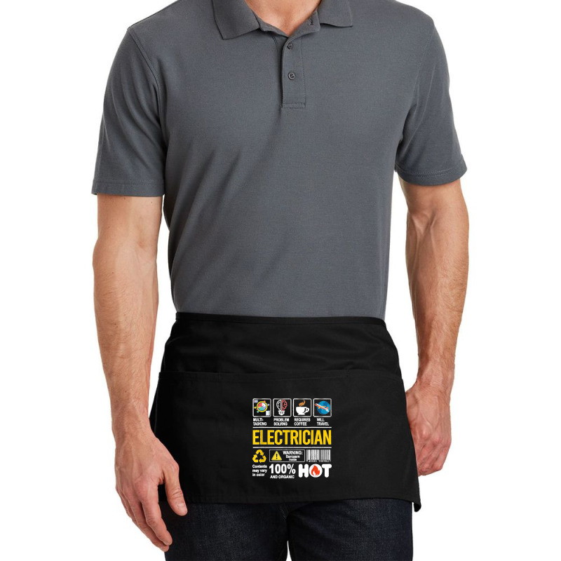 Electrician Multitasking Sarcasm Job Pride Proud Electrician Waist Apron | Artistshot