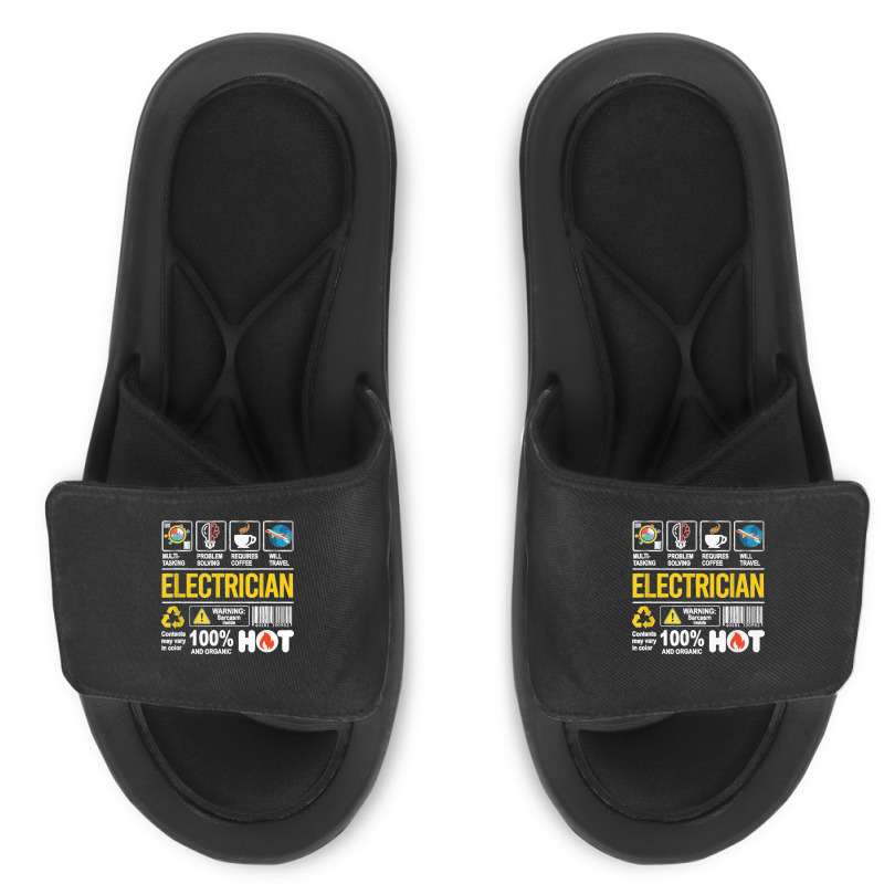 Electrician Multitasking Sarcasm Job Pride Proud Electrician Slide Sandal | Artistshot