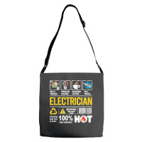 Electrician Multitasking Sarcasm Job Pride Proud Electrician Adjustable Strap Totes | Artistshot