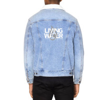 Living Water - White 1 Unisex Sherpa-lined Denim Jacket | Artistshot