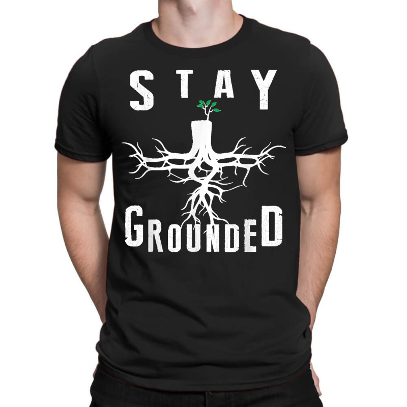 Electrician Journeyman Lineman Stay Grounded Design T-shirt | Artistshot