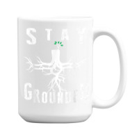 Electrician Journeyman Lineman Stay Grounded Design 15 Oz Coffee Mug | Artistshot